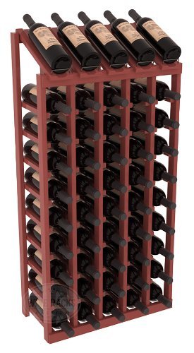 Wine Racks America Ponderosa Pine 5 Column 10 Row Display Top Kit. 13 Stains to Choose From! N11