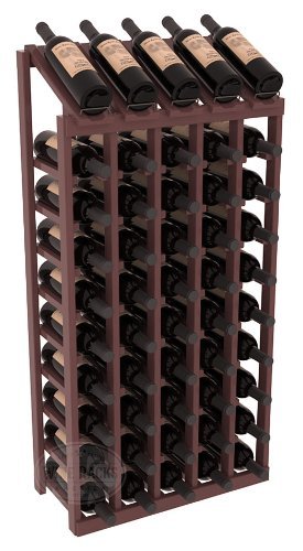 Wine Racks America Ponderosa Pine 5 Column 10 Row Display Top Kit. 13 Stains to Choose From! N12