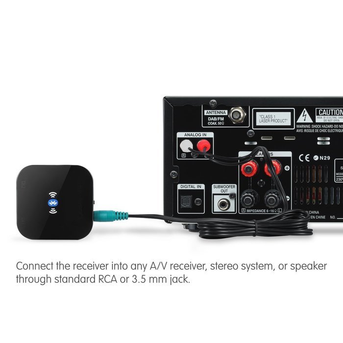 HomeSpot MultiLink Bluetooth Audio Receiver Dongle, Connect to 2 Mobile Devices At Once USB 2.5A N7