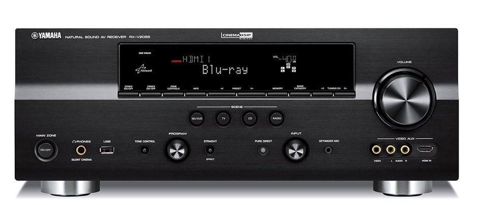 Yamaha RX-V2065BL 7.2-Channel Network Digital Home Theater Receiver (Black) (Discontinued by Manufacturer) N3
