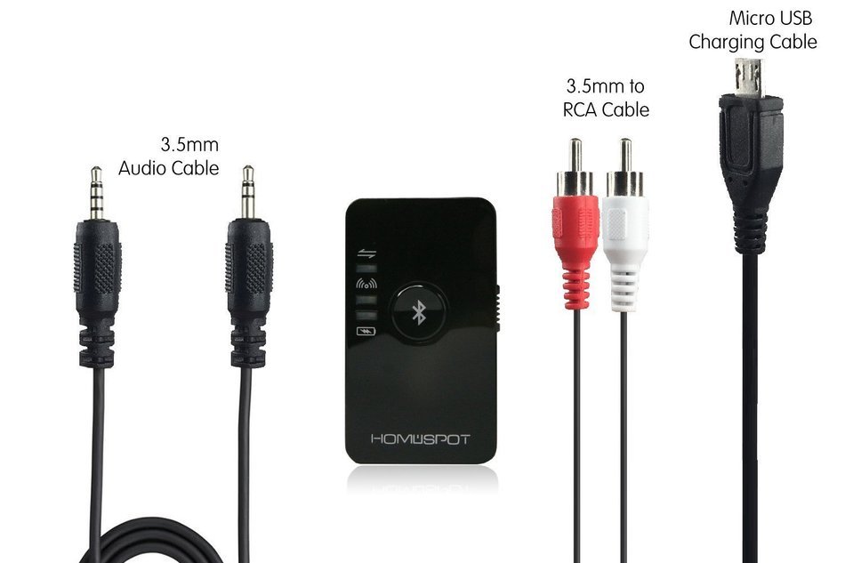 HomeSpot MultiLink Bluetooth Audio Receiver Dongle, Connect to 2 Mobile Devices At Once USB 2.5A N11