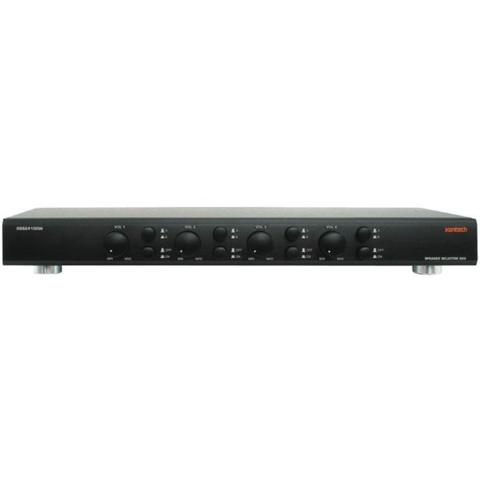 Xantech XSS24100W New Black 4 Zone Speaker Selectors Consumer Electronics