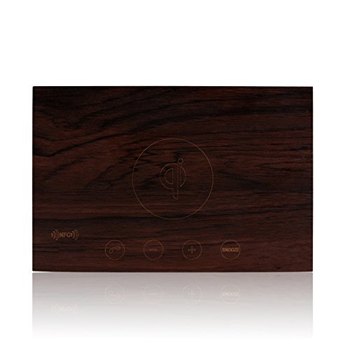 TuoP@ Bedside Multi-Function Qi Wireless Charger Bluetooth Wood Speaker System Project with Built in Mic, NFC,... N6