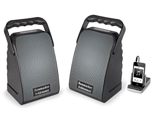 Hammacher Schlemmer Rechargeable Indoor/Outdoor Wireless Speakers