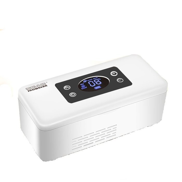 TOPCHANCES Portable 100-240V Insulin Cooler 2~25&deg;C Portable Snow Bear 100-240V Refrigerated Box Drug Reefer Car... N4
