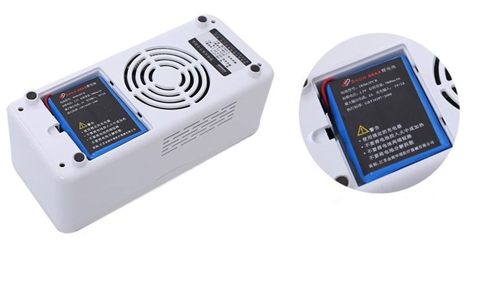 TOPCHANCES Portable 100-240V Insulin Cooler 2~25&deg;C Portable Snow Bear 100-240V Refrigerated Box Drug Reefer Car... N5
