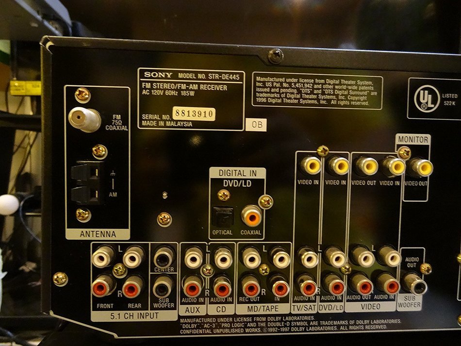 Sony STR-DE445 - AV receiver - 5.1 channel - black N8