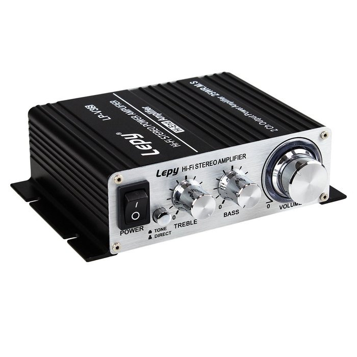 Lepy LP-V3S 25Wx2 RMS High Fidelity Stereo Digital Audio Amplifier for iPhone Computer MP3 etc.Black N3