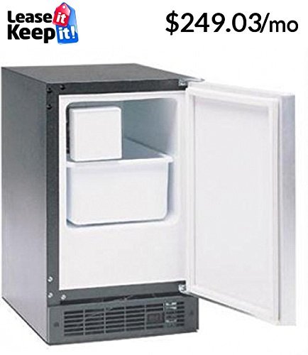 Marvel 15iM-BS-F-R Indoor Compact Crescent Ice Machine, Right Hinge, 15-Inch, Stainless Steel