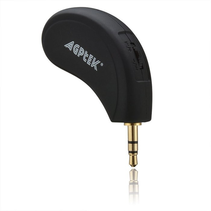 AGPtek Mini Bluetooth Receiver Portable Car Kit CSR 4.1 A2DP Wireless Adapter Music receiver N33