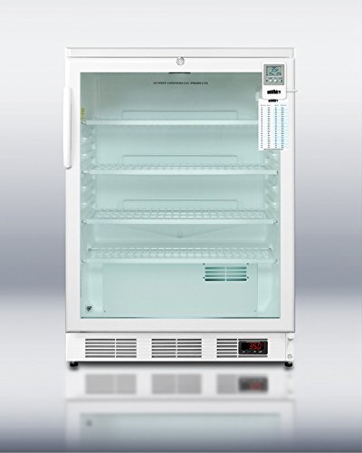Summit SCR600LBIMEDDT 24" MedSeries Medically Approved Compact Refrigerator with 5.5 cu. ft. Capacity Interior...