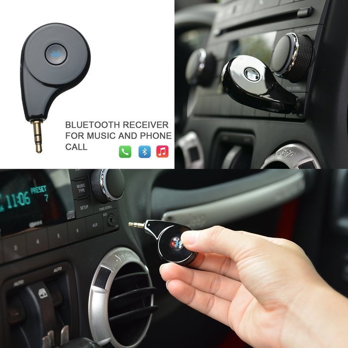 AGPtek Mini Bluetooth Receiver Portable Car Kit CSR 4.1 A2DP Wireless Adapter Music receiver N40