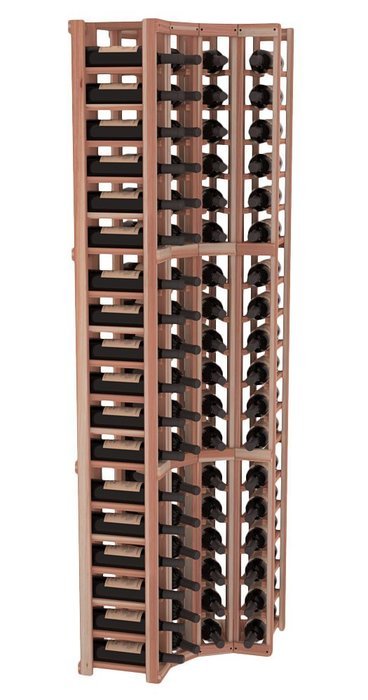 Wine Racks America Redwood 4 Column Wine Cellar Corner Kit. 13 Stains to Choose From! N8
