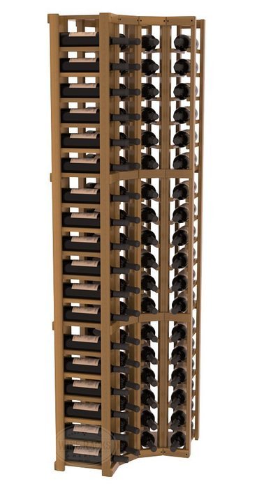 Wine Racks America Redwood 4 Column Wine Cellar Corner Kit. 13 Stains to Choose From! N10