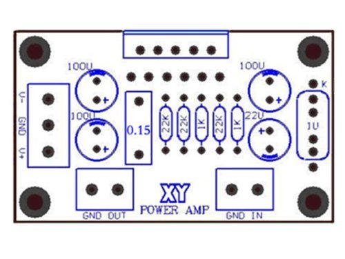 DROK&reg; HI-FI Digital Stereo Power Amp Circuit LM3886TF Small Audio Amplifier IC Mono 60W AC 20~28V N6