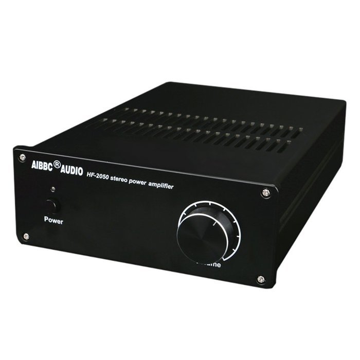 AIBBC HF-2050 130W+130W Class AB MOSFET HiFi Amplifier Upgraded version Black