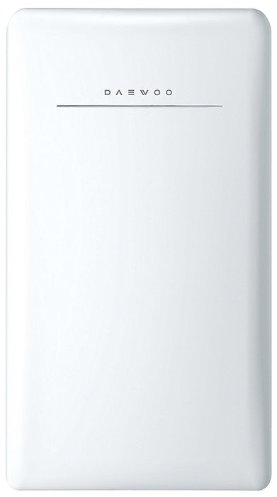 Daewoo Retro Compact Refrigerator 4.4 Cu Ft, Creme White N4