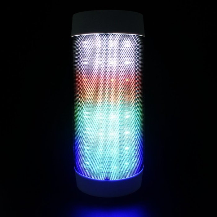 TENDOO Pulse LED Color Changing Light Wireless Bluetooth Speaker Built-in Microphone and Compatible FM Radio TF... N4