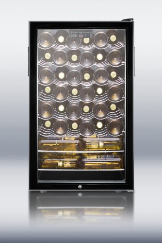Summit Appliance Wine Cellar 40 Bottle Single Zone Built-In Wine Refrigerator N4