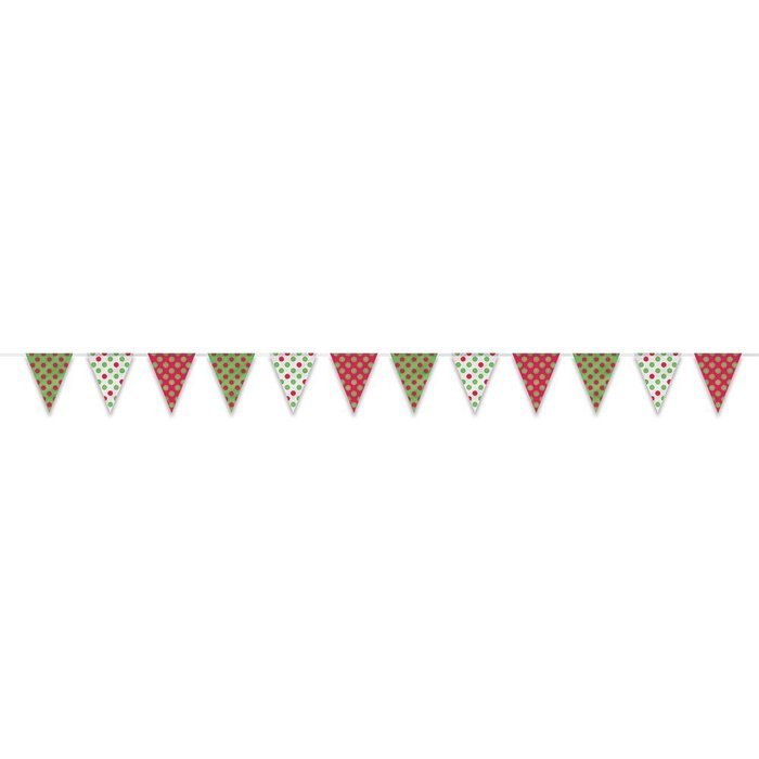 Red and Green Polka Dot Holiday Cupcake Kit for 24 N26