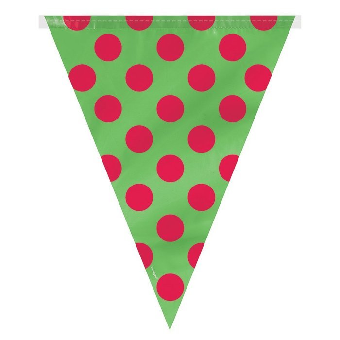 Red and Green Polka Dot Holiday Cupcake Kit for 24 N27
