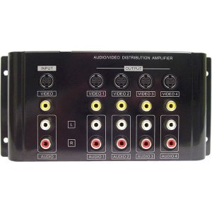 Calrad 40-936B 1X4COMPOSITE-SVHS-STEREO AUDIO DISTRIBUTION AMP