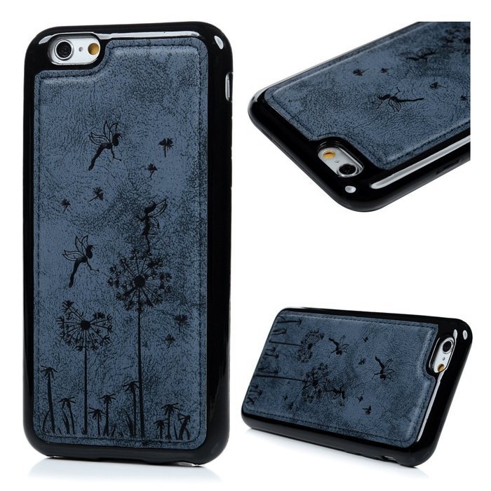 iPhone 6S Case,iPhone 6 Case (4.7") - Slim Fit Shock-Absorption Soft TPU Rubber Gel Bumper Vintage Embossed Dandelions... N42