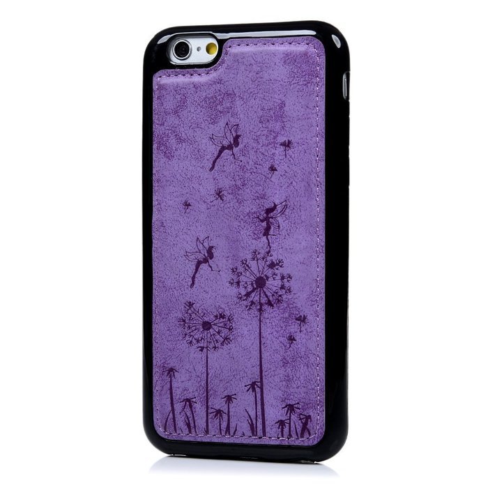 iPhone 6S Case,iPhone 6 Case (4.7") - Slim Fit Shock-Absorption Soft TPU Rubber Gel Bumper Vintage Embossed Dandelions... N43