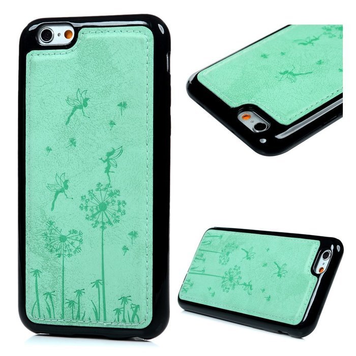 iPhone 6S Case,iPhone 6 Case (4.7") - Slim Fit Shock-Absorption Soft TPU Rubber Gel Bumper Vintage Embossed Dandelions... N44