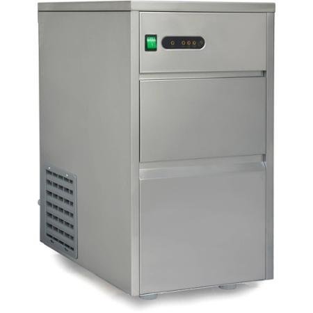 44 Lb Automatic Stainless Steel Ice Maker, Silver N3