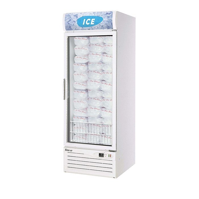 Turbo Air - 27" 1 Door Bagged Ice Merchandiser
