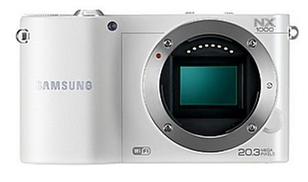 Samsung NX1000 White ~ 20.3MP Digital Camera Body Only N3