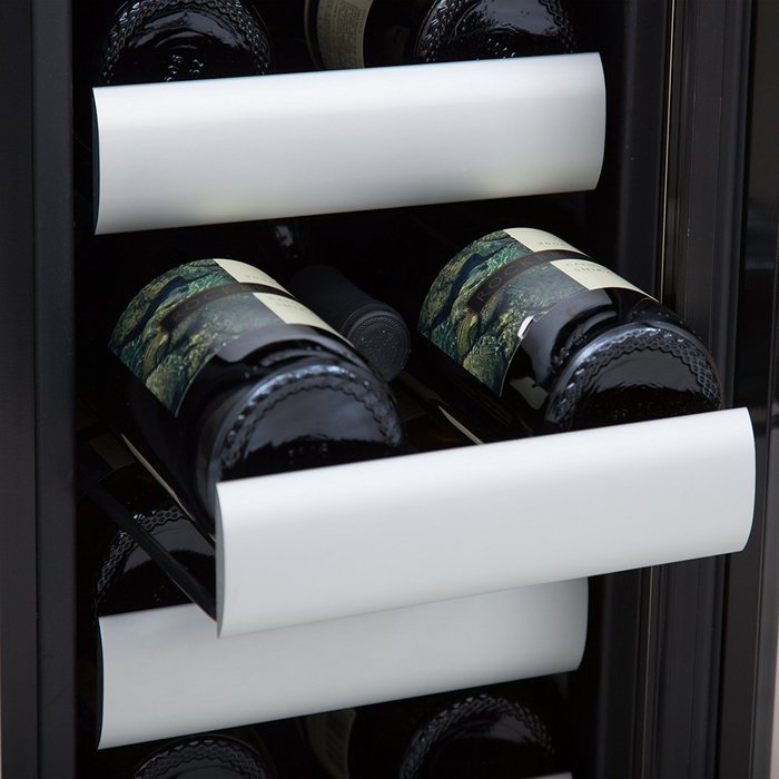 Whynter BWR-401DS Elite 40-Bottle Seamless Stainless Steel Door Dual Zone Built-in Wine Refrigerator N3