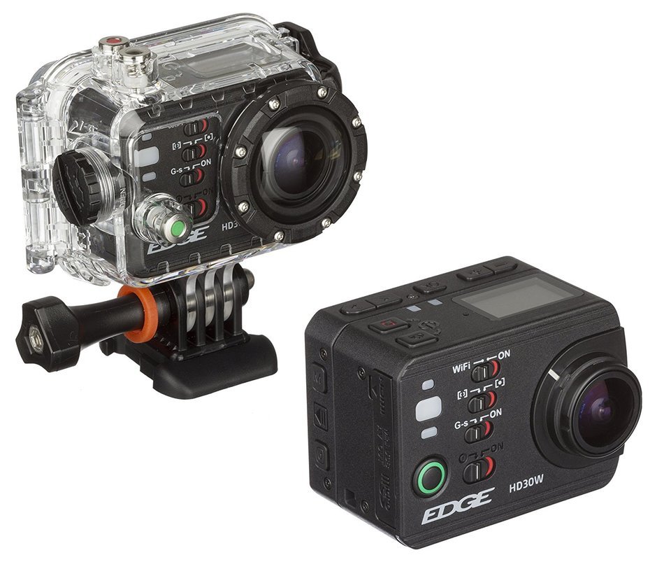 Kitvision Edge HD10 Waterproof Full HD 1080p Action Camera with Mounting Accessories and Waterproof Diving Case... N12