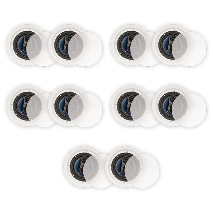 Blue Octave RC63 In Ceiling 6.5" Speakers 3 Way Home 3200 Watts New 5 Pair Pack RC63-5PR