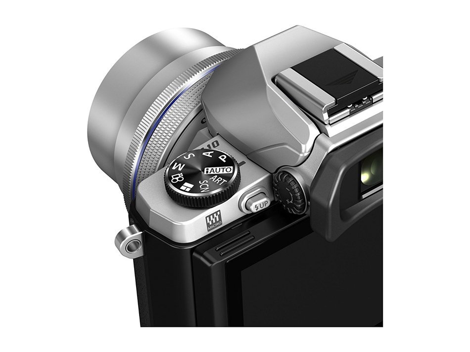 Olympus OM-D E-M10 with M.Zuiko ED 14-42mm 1:3.5-5.6 EZ Lens - Silver - International Version (No Warranty) N8
