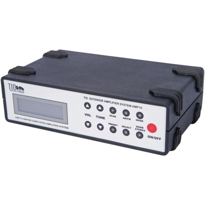 TIC AMP10 Waterproof Stereo Receiver Amp Exterior Outdoor Black Consumer Electronics