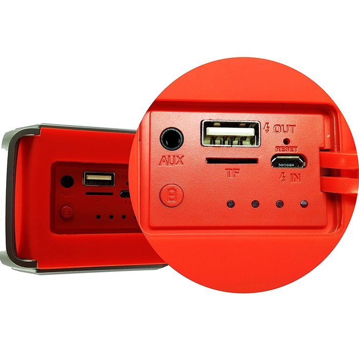 Playkey EBS-501 Silicone HiFI Shockproof outdoor bluetooth speaker for cell phone with NFC and out-put power bank... N6