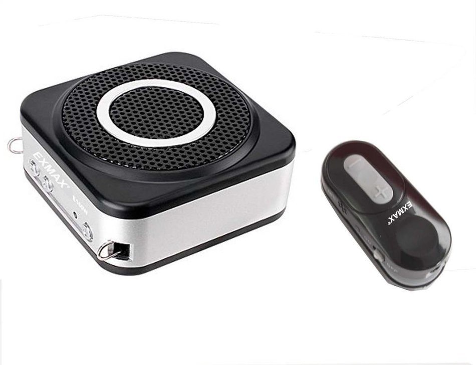 EXMAX E160W 2.4G 12W USB Digital Wireless Amplifier Portable Hi-Fi with Clip-on Transmitter Waist Hanging Type... N4