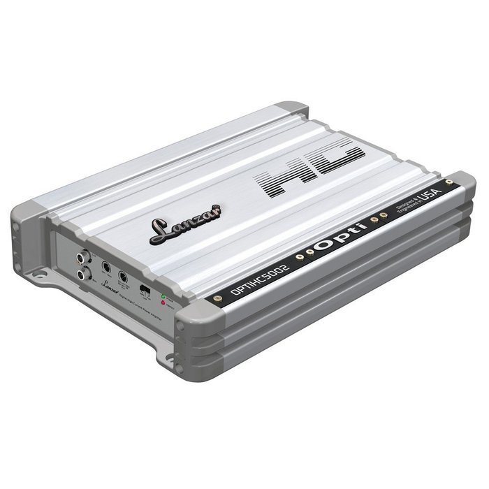 Lanzar OPTIHC5002 2 Channel Digital High Current Full Range 500W Power Amplifier N8
