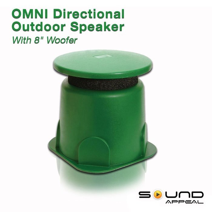 Omni 360 degree Outdoor 8.0 speaker (GREEN) by Sound Appeal (1pc) N3