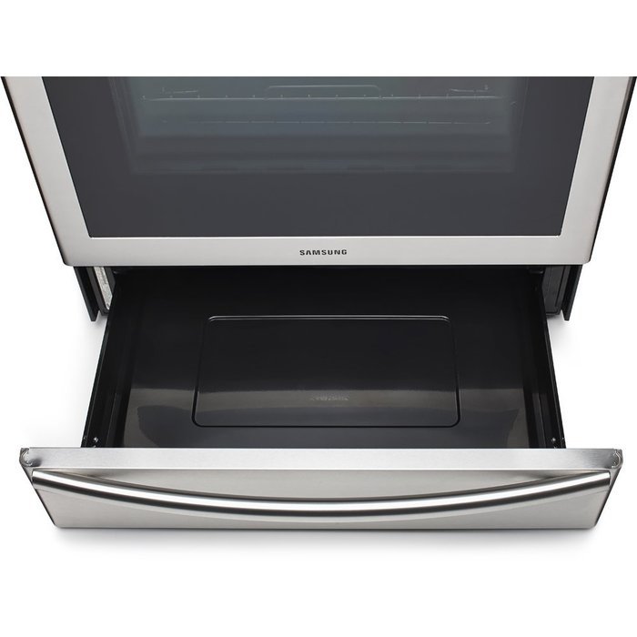 Samsung NE58F9710WS Slide-in Electric Range with FlexDuo Oven N3