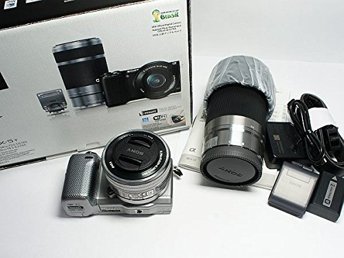 SONY DigitalCamera NEX-5T DoubleZoom Lens Kit(Silver) NEX-5T NEX-5TY-S(Japan import) - International Version (... N2