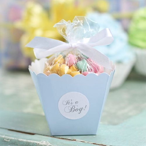 WILTON Favor Box Favor Kit - Blue "Its A Boy!" 15-Count