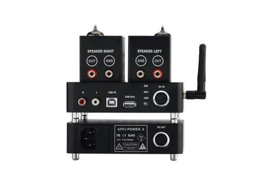 Douk Audio APPJ PA1601A WiFi Smart Mini HiFi Tube Amplifier USB PC/U-disk/SD Card/AUX Input (Silver) N7
