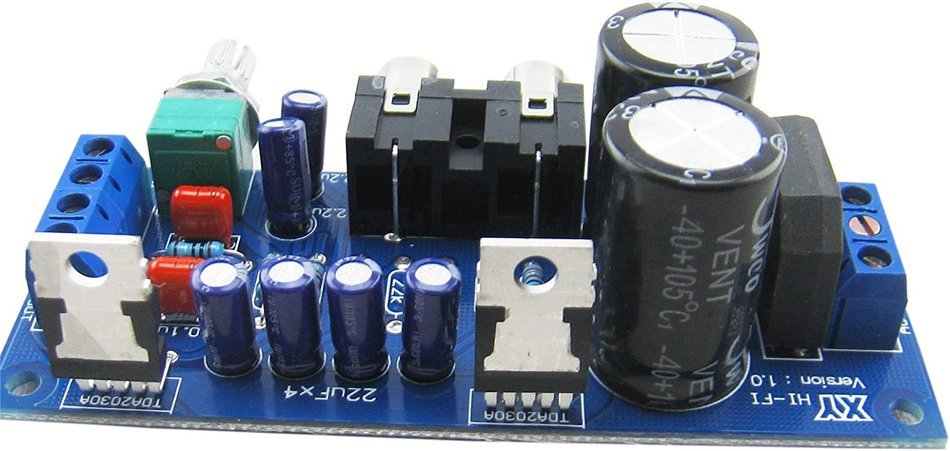 Yeeco 2-channel dual AC 9-12V TDA2030A digital amplifier board OCL18Wx2 Digital audio Stereo power amp N5