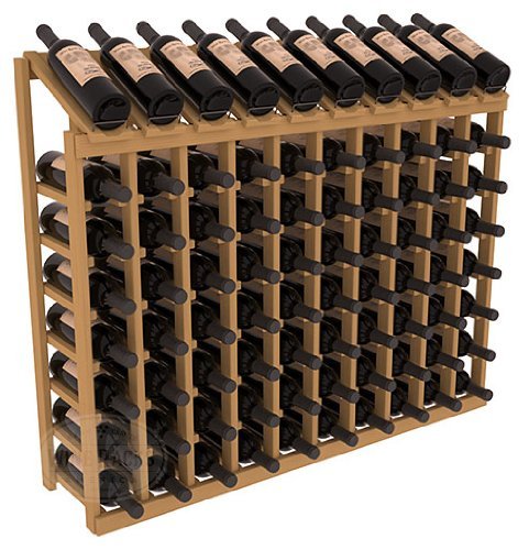 Wine Racks America Ponderosa Pine 10 Column 8 Row Display Top Kit. 13 Stains to Choose From! N6