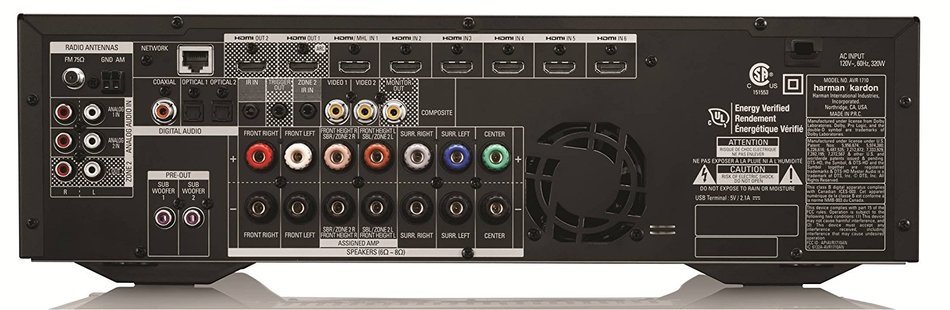 Harman Kardon AVR 1710 7.2-Channel 100-Watt Network-Connected Audio/Video Receiver