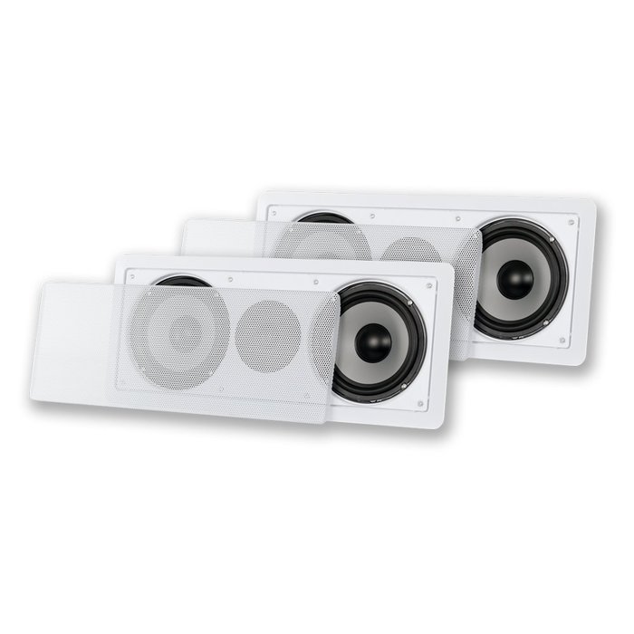 Acoustic Audio CS-IW26CC In-Wall Dual 6.5" Center 2 Speaker Set 500W CS-IW26CC-2S
