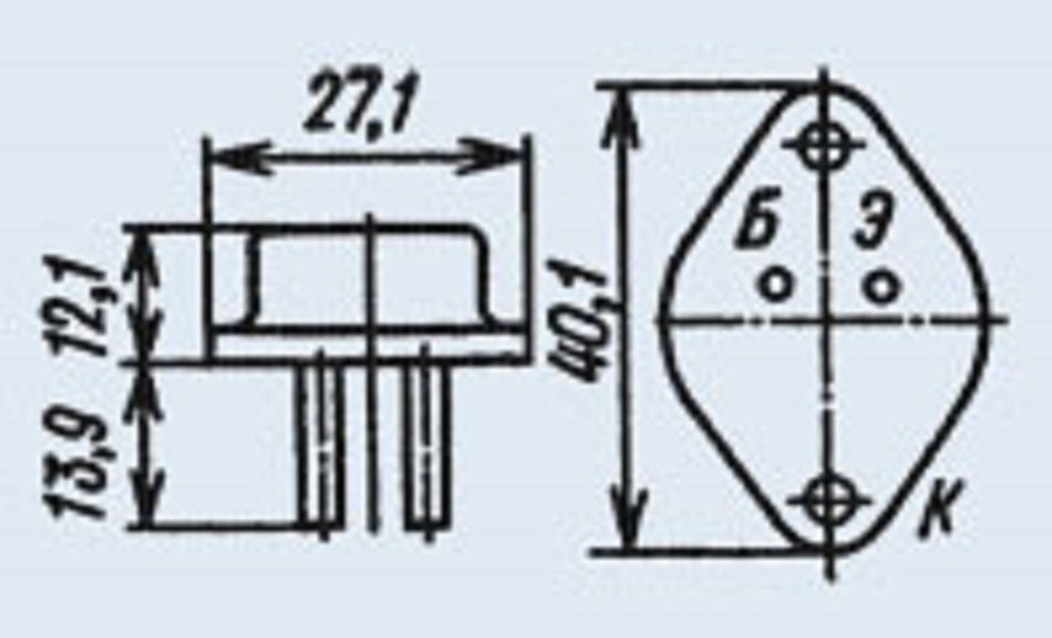 Transistor silicon 2T827A analogue 2N6059, 2N6284, MJ3521, BDX67 USSR 1 pcs N2